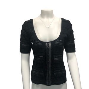 Cinq a Sept Lace Scoop Neck